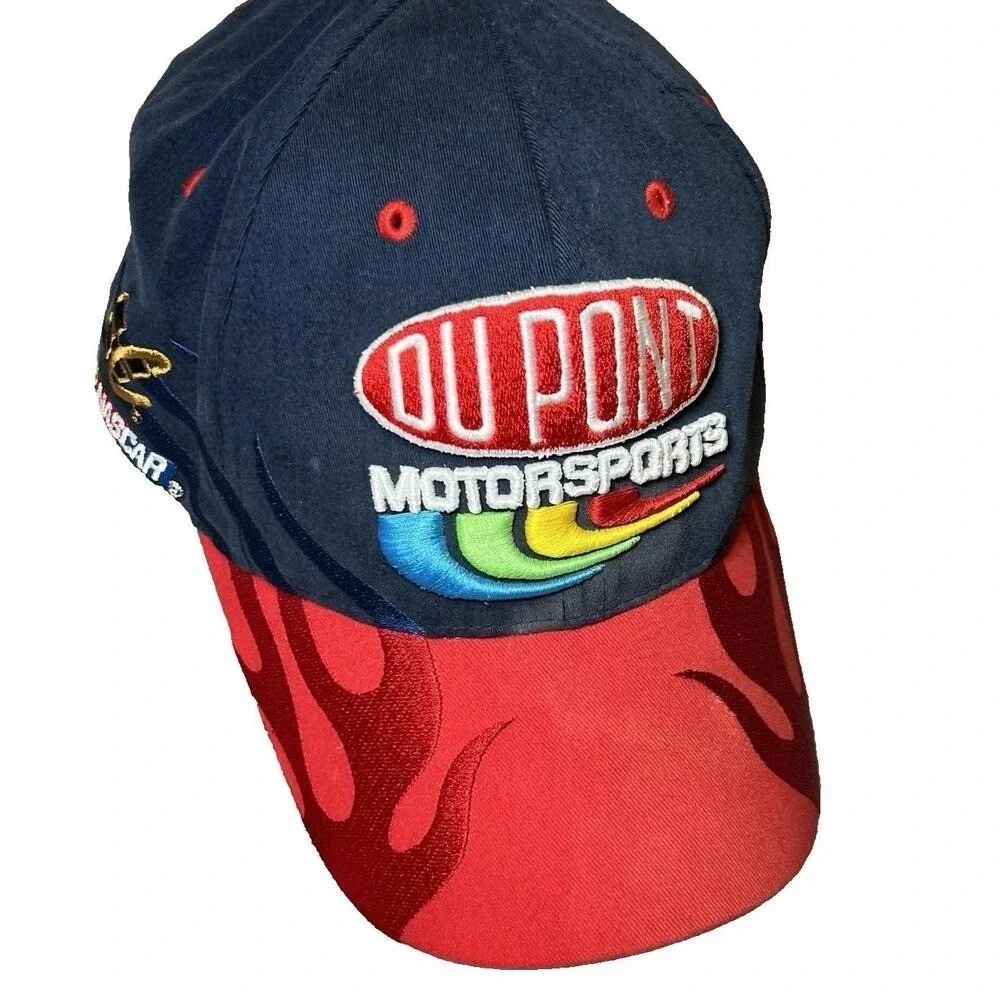 Vintage Jeff Gordon Du Pont Fitted One Size Hat Chase Authentics Nascar Hendrick